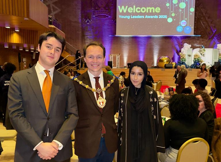 Youth Mayor and Mayor at Young Leaders Awards