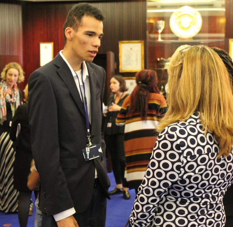 Supported Intern Alastair at the launch of the programme. Supported Intern Alastair at the launch of the programme.