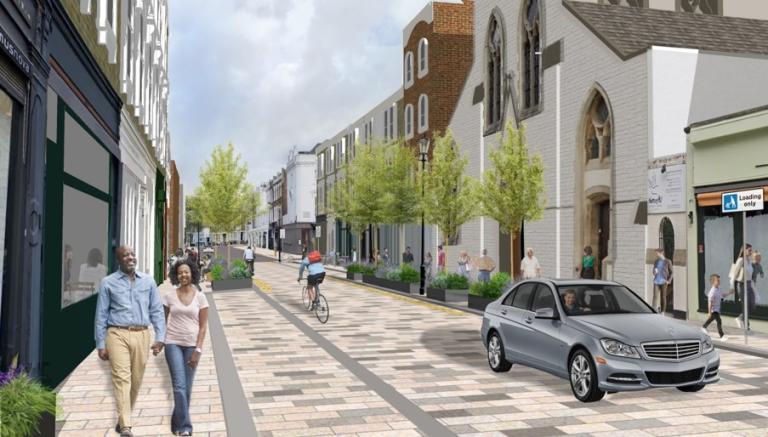 An artists impression of the Kensington Park Road