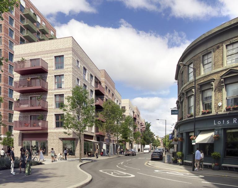 Artist impression of the Lots Road South development