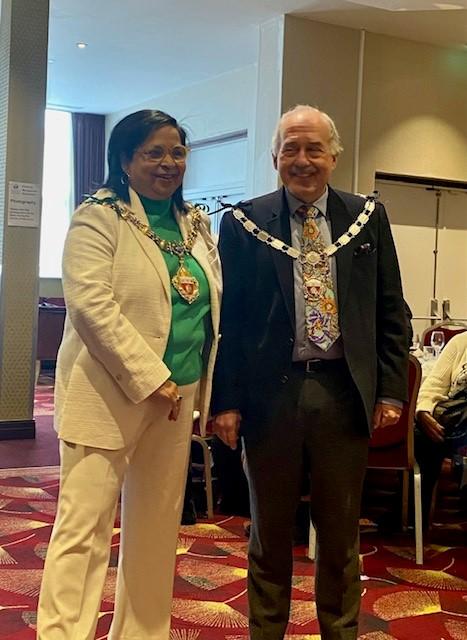 Mayor and Deputy attend a social event for residents