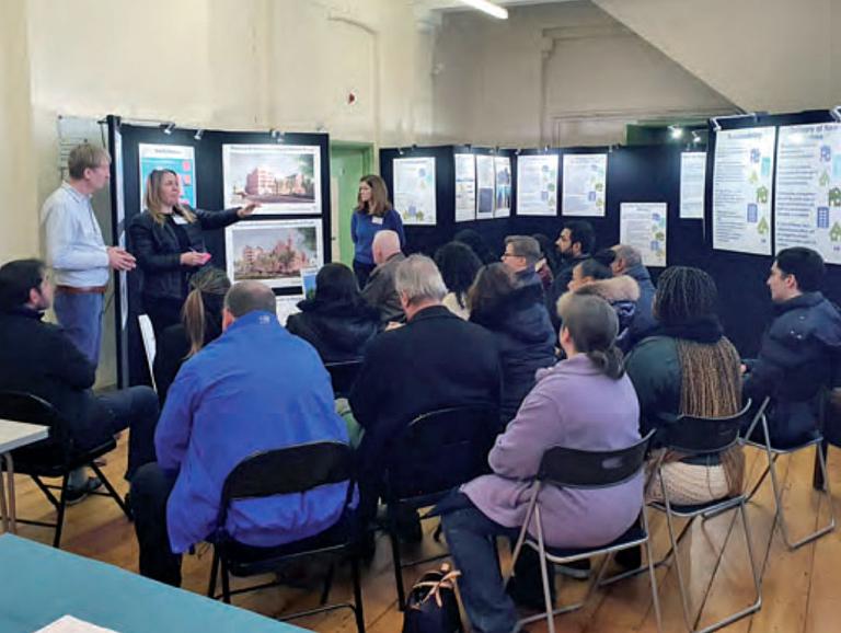 Photo of discussion session at Round 3 consultation for 175-177 Kensal Road