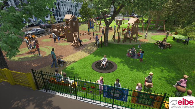 Visualization of changes to the Powis square playground.