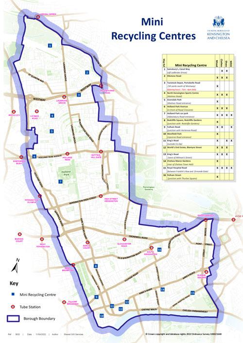 map of recycling centres