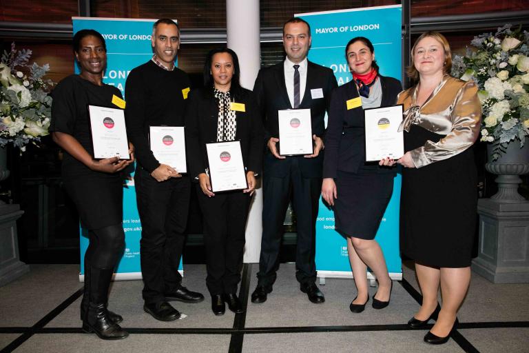 Group photo - some of the Royal Borough of Kensington and Chelsea's accredited businesses (2016) Group photo - some of the Royal Borough of Kensington and Chelsea's accredited businesses (2016)