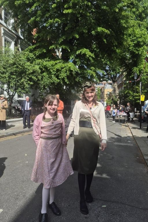 Resident Sarah Jane and her daughter dressed up for the occassion