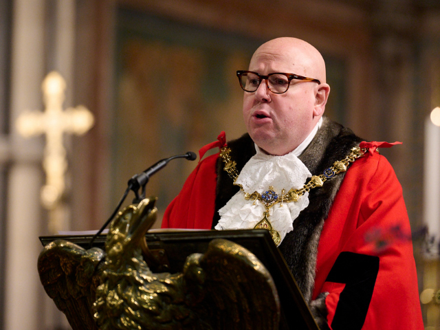 Mayor Cllr Gerard Hargreaves at Platinum Jubilee event