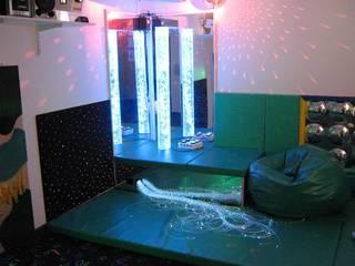 Neon lights in a children's hall.