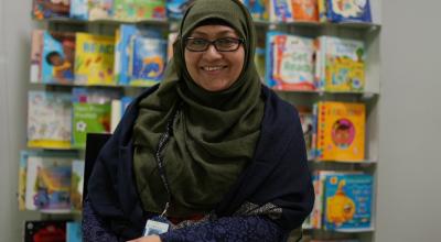 A photo of Mahbuba, our Libraries Volunteers Manager.