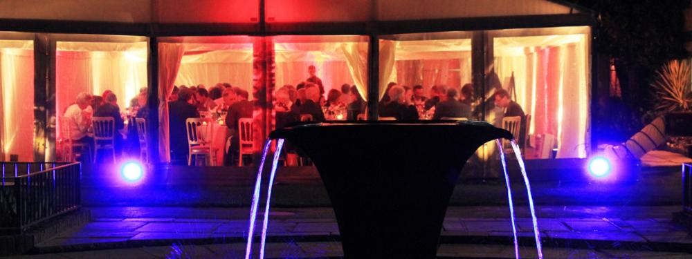 Orangery exterior night time