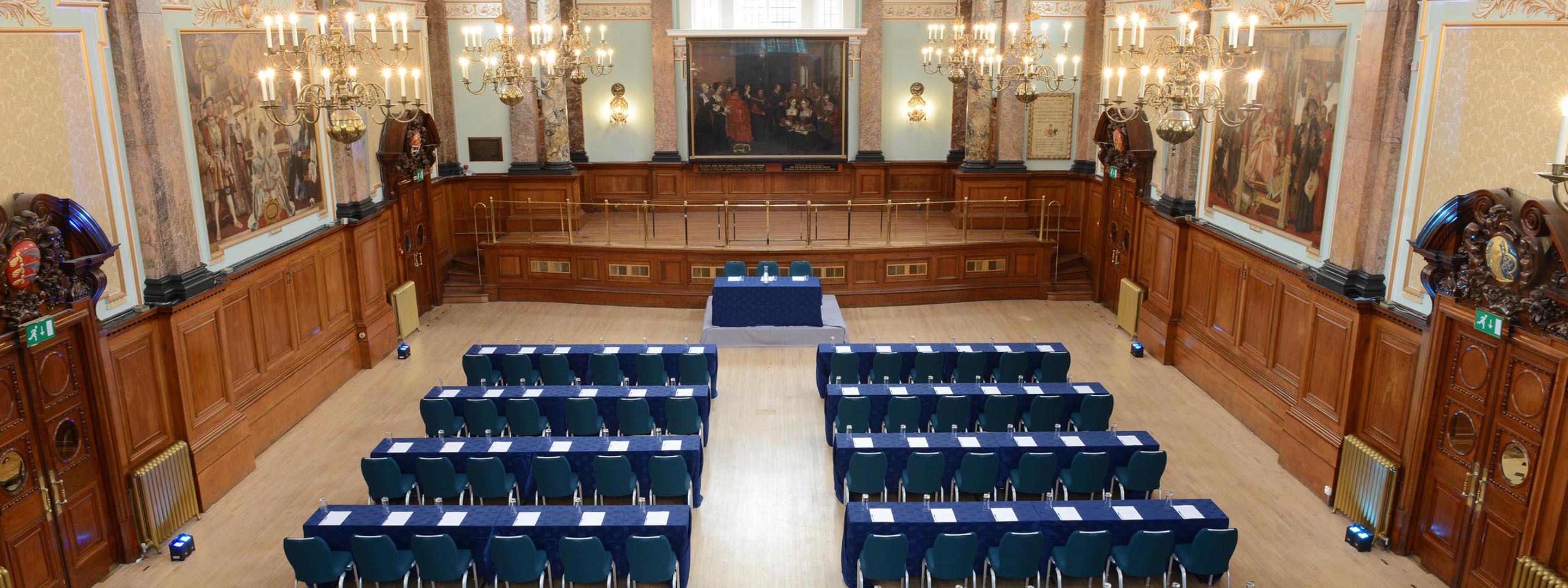 Chelsea old town hall table set-up