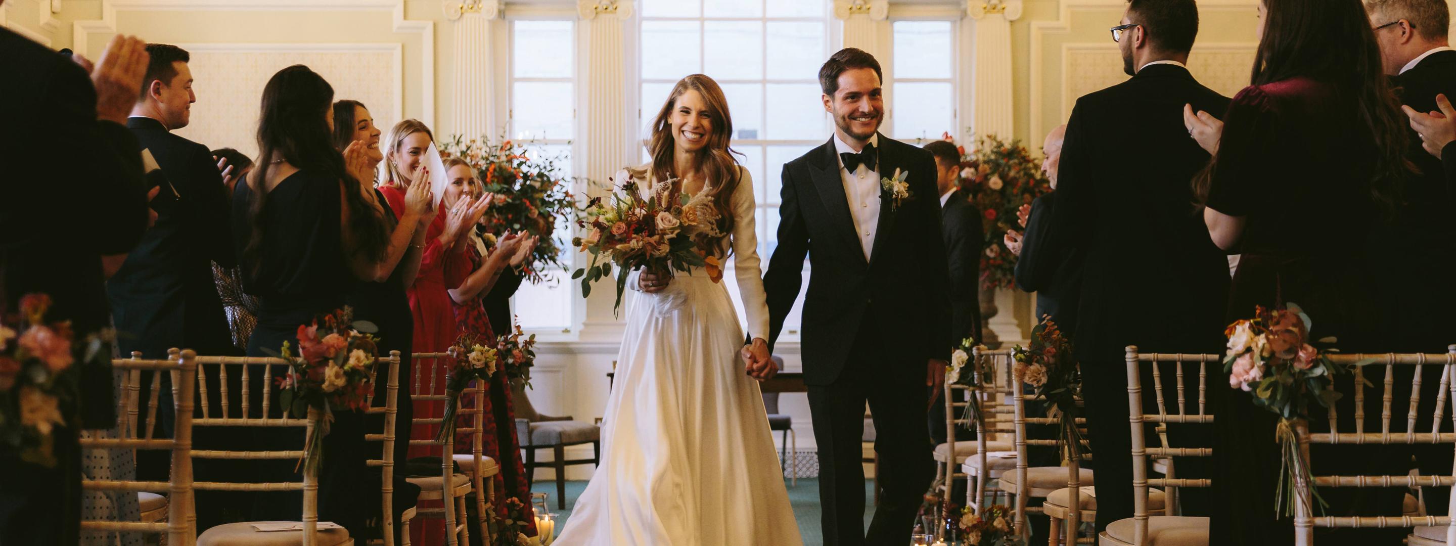 A couple getting married