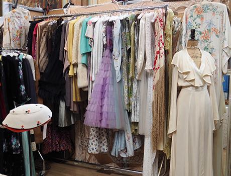 Selection of different frock dresses on display