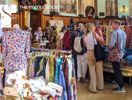 People shopping at a market